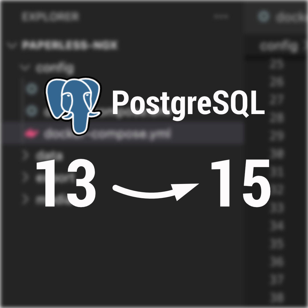 Datenbank von paperless-ngx - So gelingt das Update (z.B. Postgres 13 zu Postgres 17)
