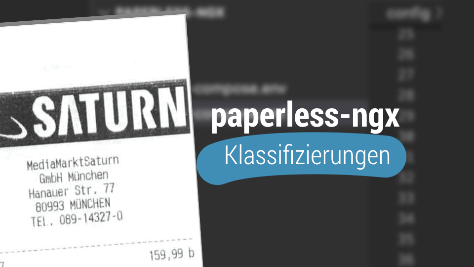 paperless-ngx Klassifizierung Rechnung