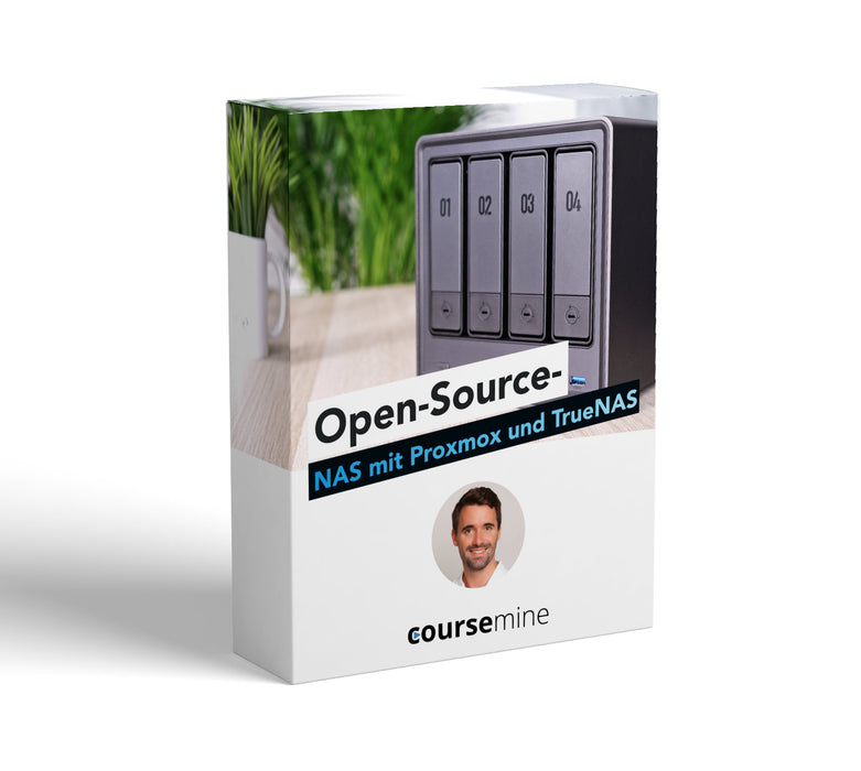 [Vorverkauf!] Videokurs: Open-Source NAS mit Proxmox und TrueNAS Scale