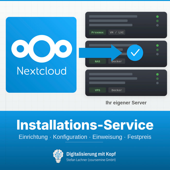 Installation Nextcloud auf eigenem Server (NAS, VPS, Dediziert)