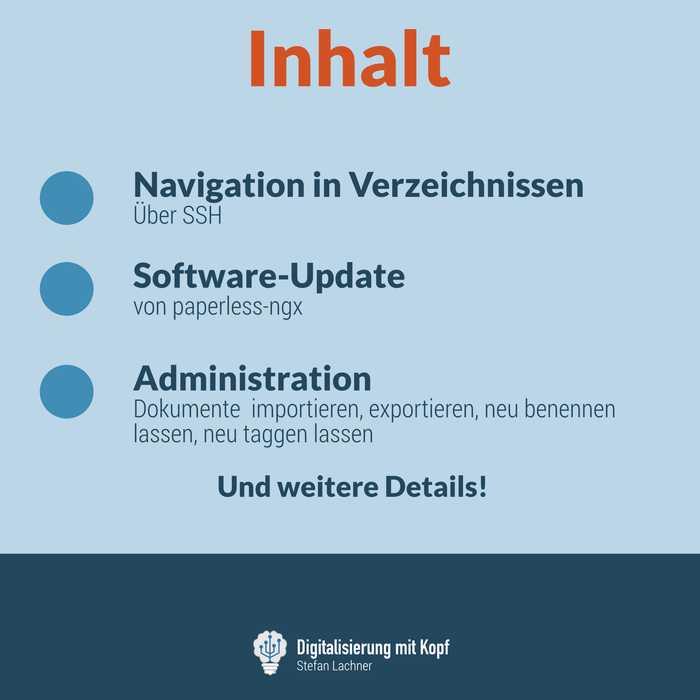 Cheatsheet: Paperless-ngx (wichtigste Befehle auf einen Blick)