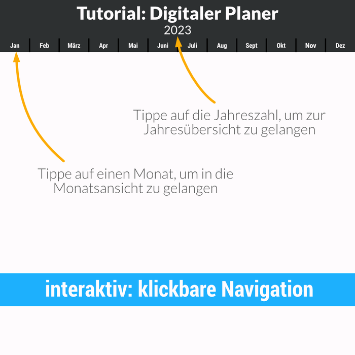 Digitaler Planer 2023 für iPad (Notability, GoodNotes)